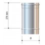 CORDIVARI Canna fumaria acciaio inox AISI 316L da 80 x 330 mm (33 cm)