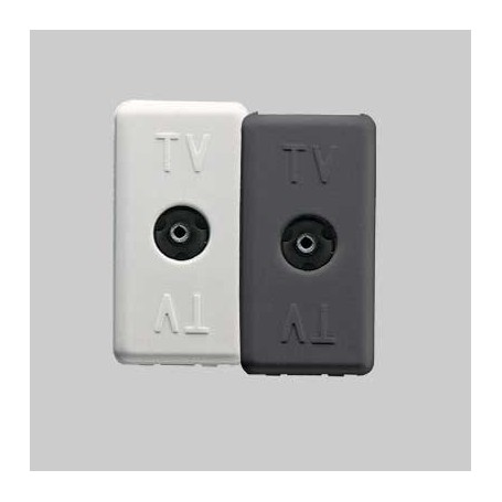 PRESA COASSIALE TV FEMMINA SYSTEM Bianco Interruttori Placche Gewiss