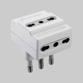 ADATTATORE TRIPLO 16A 2P+T presa 10/16A 2P+T Prese Spine Prolunghe
