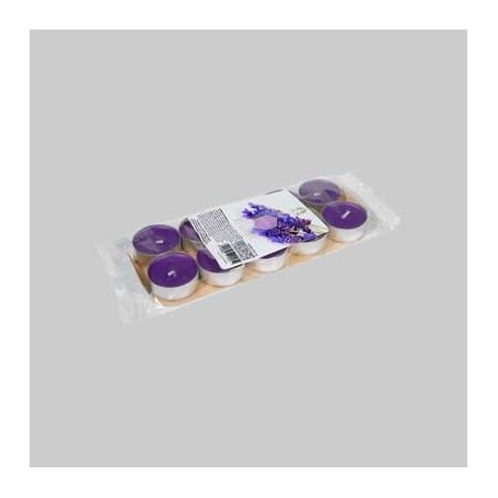 KIT CANDELE PROFUMATE TEALIGHT Conf 10 pezzi Lavanda Fiaccole Candele (Conf 1)