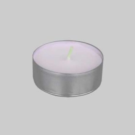 KIT MINI CANDELE BIANCHE LIGHT Ø cm 3.6x1.55h confezione 25 pezzi