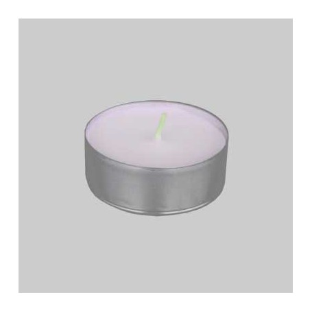 KIT MINI CANDELE BIANCHE LIGHT Ø cm 3.6x1.55h confezione 25 pezzi
