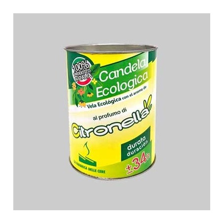 CANDELE ALLA CITRONELLA ECO Ø cm 6x8h Fiaccole Candele