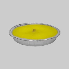 FIACCOLA ALLA CITRONELLA IN STAGNOLA Ø cm 11x2h Fiaccole Candele