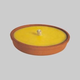 FIACCOLA ALLA CITRONELLA IN TERRACOTTA Ø cm 14x4h Fiaccole Candele