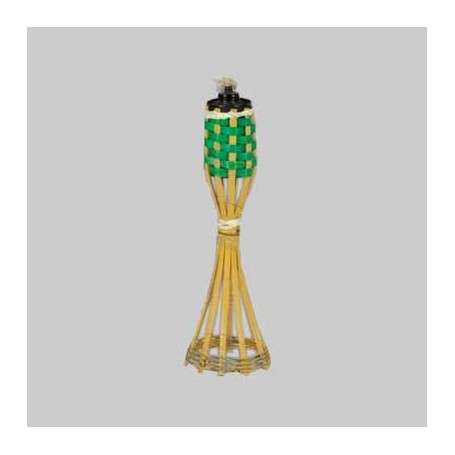 TORCIA IN BAMBOO CON BASE 35 cm Fiaccole Candele