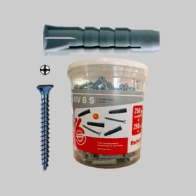 TASSELLO CON VITE UV IN BARATTOLO UV 8S Barattolo 140 pezzi (Conf 1)