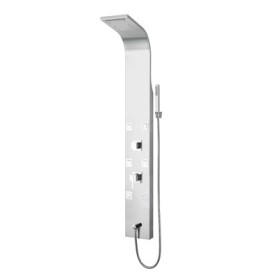 PARETE ATTREZZATA MULTIFUNZIONE MOD CAYMAN Acciaio inox lucidato