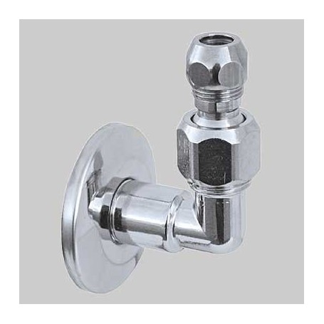 SQUADRETTA SNODABILE 90° 1/2 x 10 Curvette Sottolavabo (Pz.2)