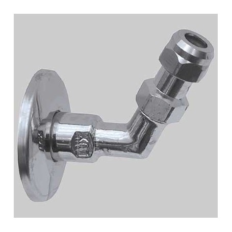 SQUADRETTA A 45° CON PROLUNGA 1/2 x 10 Curvette Sottolavabo (Pz.2)