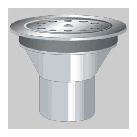 TAPPO CON GRIGLIA Ø 100 Tubi Raccordi Pvc Me Nicoll