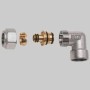 GOMITO FEMMINA CROMATO FAR COMPLETO 3/4 x 32 x 3 Tubo Multistrato