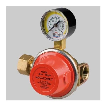 RIDUTTORE DI ALTA PRESSIONE APZ 250 CON MANOMETRO Kg 25-30