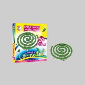 SPIRALI AL PROFUMO DI CITRONELLA Conf 10 pezzi Fiaccole Candele