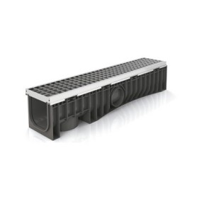 CANALE TECHNODRAIN EVOMAX 150H CON GRIGLIA Griglia acc zinc /inox 30